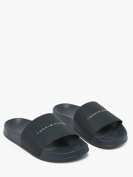 Claquettes In Leather Tommy hilfiger Blue men 5799DW5 other view 1