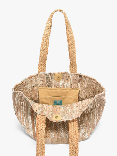 Shoulder Bag Estival Burlap Le voyage en panier Multicolor estival PM937 other view 3