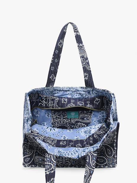 Shoulder Bag Bandana Cotton Le voyage en panier Blue bandana PM965 other view 3