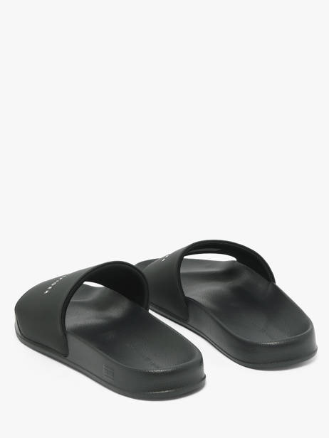 Flip Flops In Leather Tommy hilfiger Black men 5799BDS other view 2