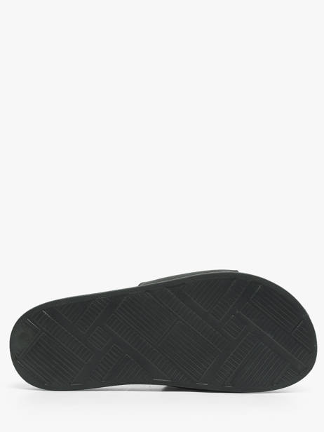 Flip Flops In Leather Tommy hilfiger Black men 5799BDS other view 4