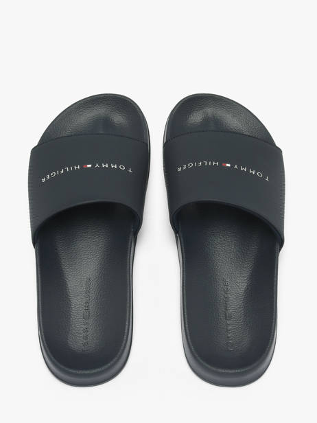 Claquettes In Leather Tommy hilfiger Blue men 5799DW5