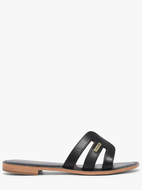 Slippers Damia In Leather Les tropeziennes Black accessoires DAMIA