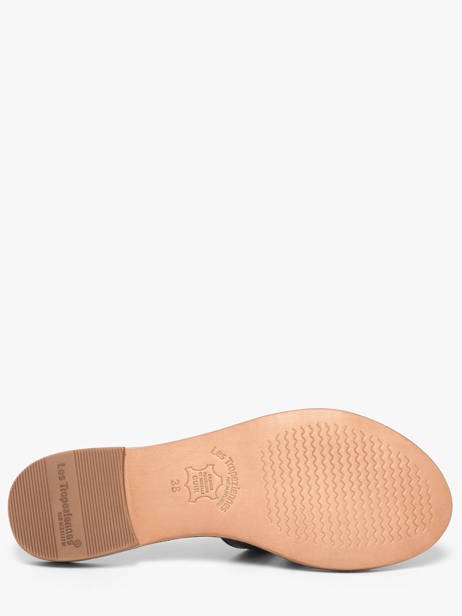 Slippers Damia In Leather Les tropeziennes Black accessoires DAMIA other view 4