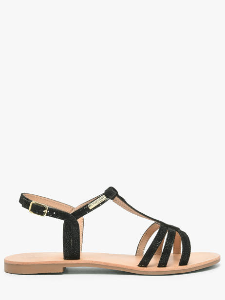 Flip Flops In Leather Les tropeziennes Black accessoires HAMELIE