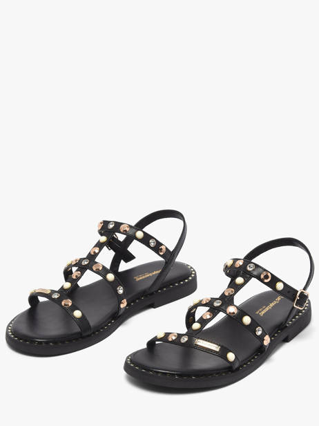 Sandals In Leather Les tropeziennes Black women CORLYLOW other view 1