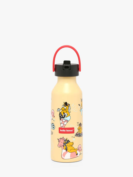 Drinking Bottle Hello hossy Yellow cool kids 500M