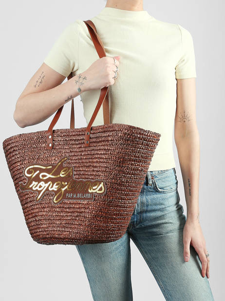 Shoulder Bag Milos Straw Les tropeziennes Brown milos TZ01 other view 1