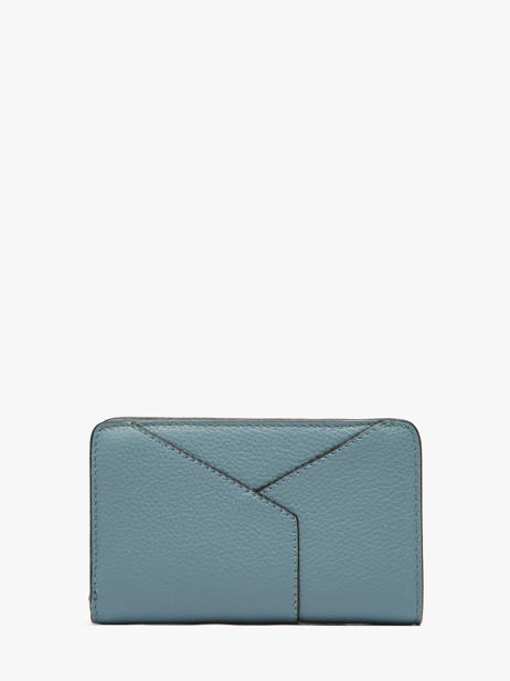 Wallet Enveloppe Leather Lancel Blue enveloppe A13710 other view 2