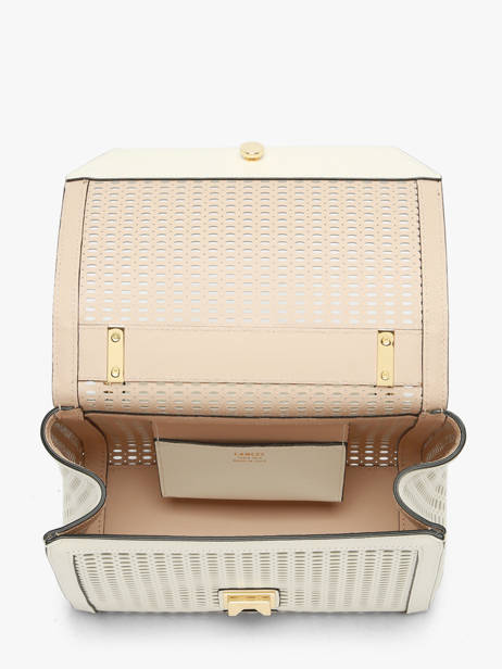 Medium Leather Ninon Ajouré Crossbody Bag Lancel White ninon A14009 other view 4