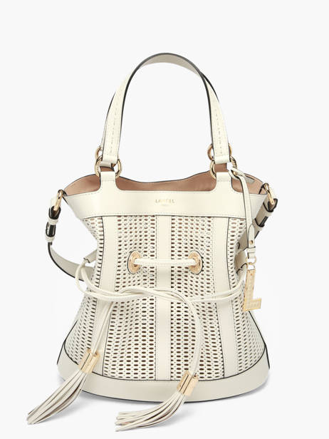 Sac Seau M Premier Flirt Cuir Ajouré Lancel Blanc premier flirt A14010