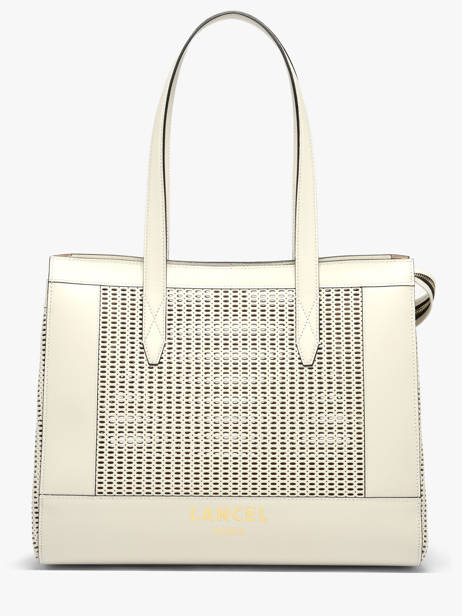 Leather Shoulder Bag Jour Ajouré Lancel White jour A14011