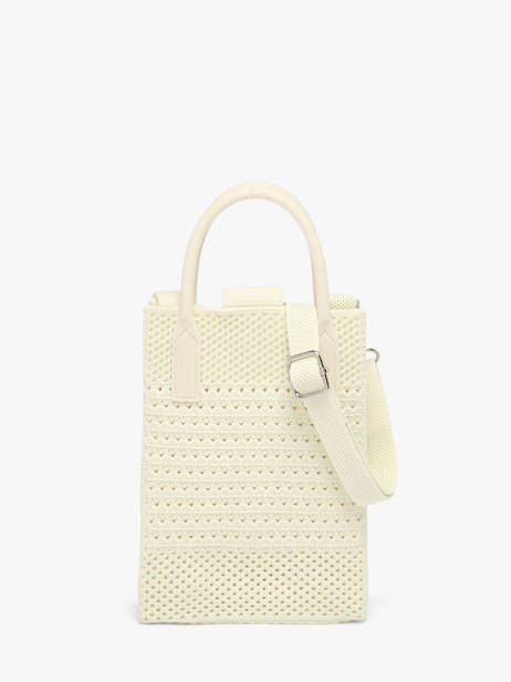 Sac Bandoulière Phonebag Polyester Miniprix Beige phonebag P201 vue secondaire 3