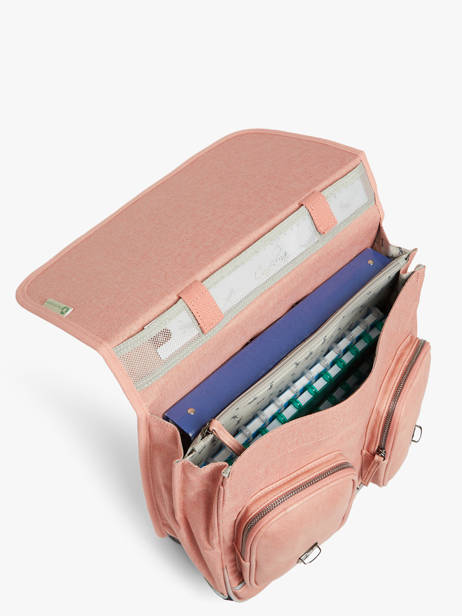Wheeled Schoolbag 2 Compartments Cameleon Pink vintage color CR38 other view 4