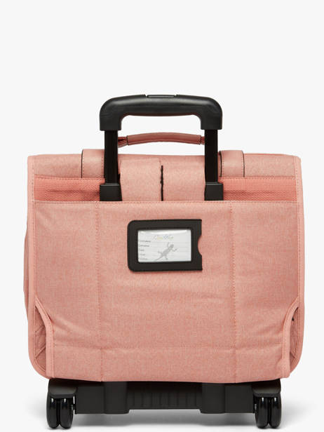 Wheeled Schoolbag 2 Compartments Cameleon Pink vintage color CR38 other view 6