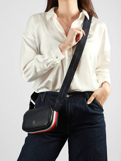 Sac Bandoulière Th Logotape Tommy hilfiger Bleu th logotape AW18741 vue secondaire 1