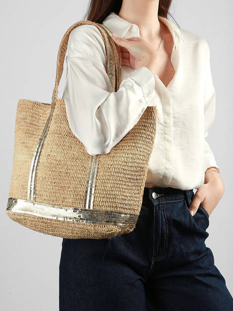 Satchel Cabas Raphia Raphia Vanessa bruno Beige cabas raphia 64V40380 other view 1