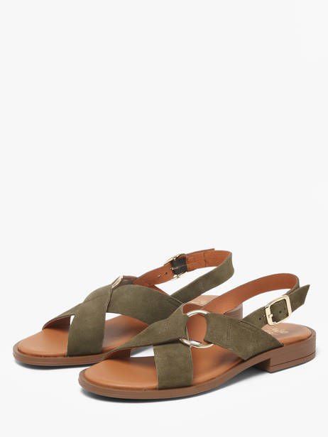 Sandals In Leather We do Green women 45126A52 other view 1