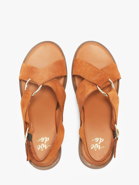 Sandals In Leather We do Orange women 45126A58 other view 3
