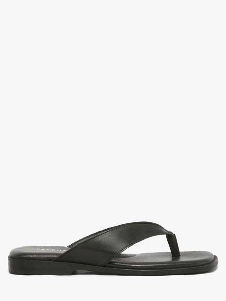 Sandals In Leather Pavement Black women 25277