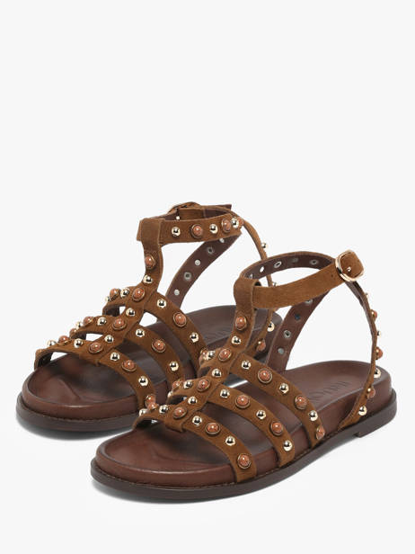 Sandals In Leather Inuovo Brown women 51002CTN other view 1