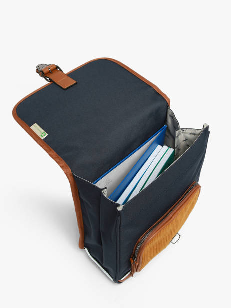 1 Compartment Backpack Cameleon Blue vintage urban SD30 other view 4