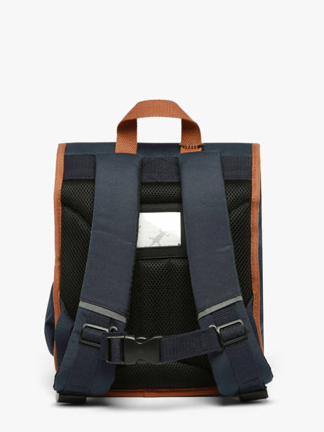1 Compartment Backpack Cameleon Blue vintage urban SD30 other view 5