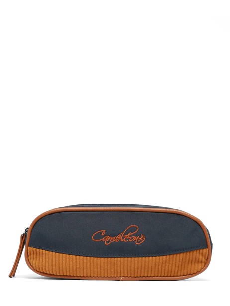 Pencil Case For Kids 2 Compartments Cameleon Blue vintage urban VIB-TROU other view 3