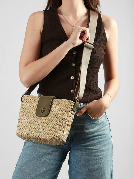 Shoulder Bag Estival Raphia Le voyage en panier Green estival PM944 other view 1