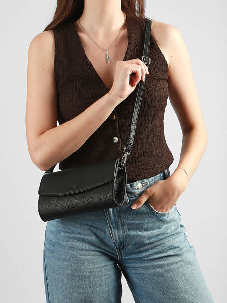 Leather Madrid Clutch With Shoulder Strap Hexagona Black madrid 536554 other view 1