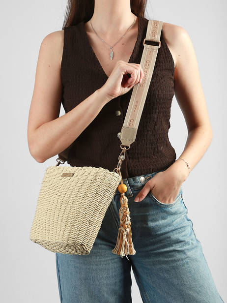 Sac Bandoulière St Tropez Paille Miniprix Beige st tropez C1079 vue secondaire 1