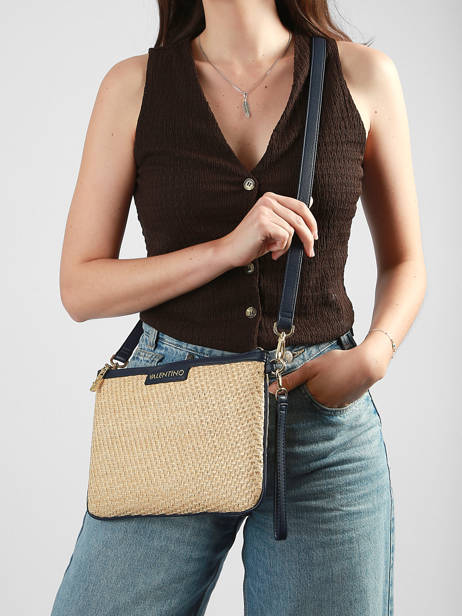 Shoulder Bag Demetra Straw Valentino Beige demetra VBS9R917 other view 1