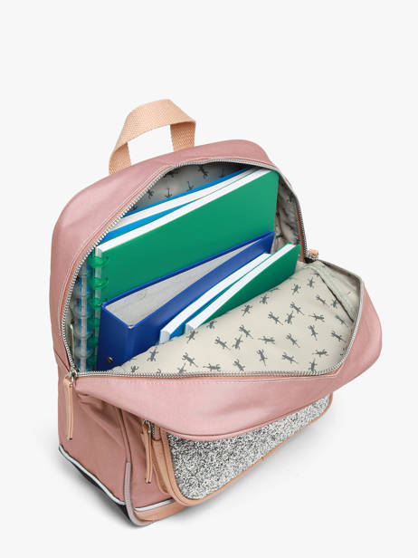 1 Compartment Backpack Cameleon Pink vintage fantasy SD33 other view 4