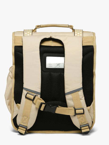 2-compartment Backpack Cameleon Beige vintage fantasy SD39 other view 5