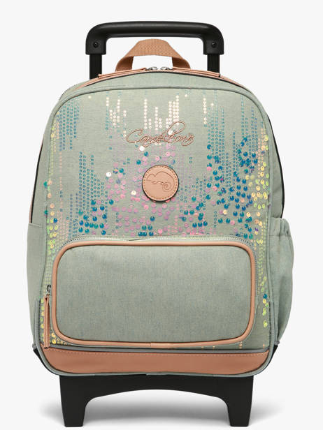 Sac A Dos à Roulettes 2 Compartiments Vintage Fantasy Cameleon Vert vintage fantasy SR40