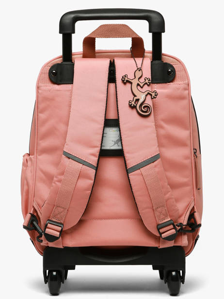 2-compartment Wheeled Schoolbag Cameleon Pink vintage fantasy SR40 other view 5