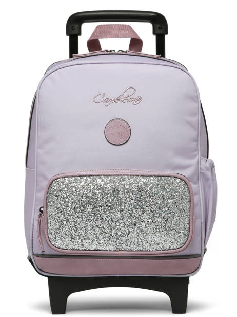 Sac A Dos à Roulettes 2 Compartiments Cameleon Violet vintage fantasy SR40 vue secondaire 8