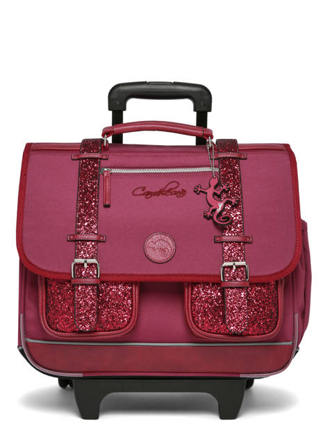 Cartable à Roulettes 3 Compartiments Vintage Fantasy Cameleon Violet vintage fantasy CR41 vue secondaire 8