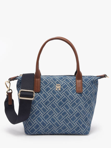 Sac Bandoulière Popette Coton Tommy hilfiger Bleu popette AW18612