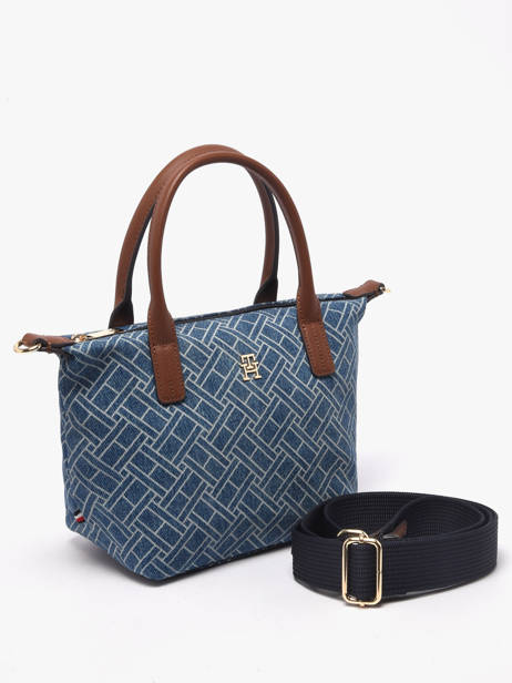Sac Bandoulière Popette Coton Tommy hilfiger Bleu popette AW18612 vue secondaire 1