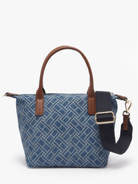 Sac Bandoulière Popette Coton Tommy hilfiger Bleu popette AW18612 vue secondaire 3