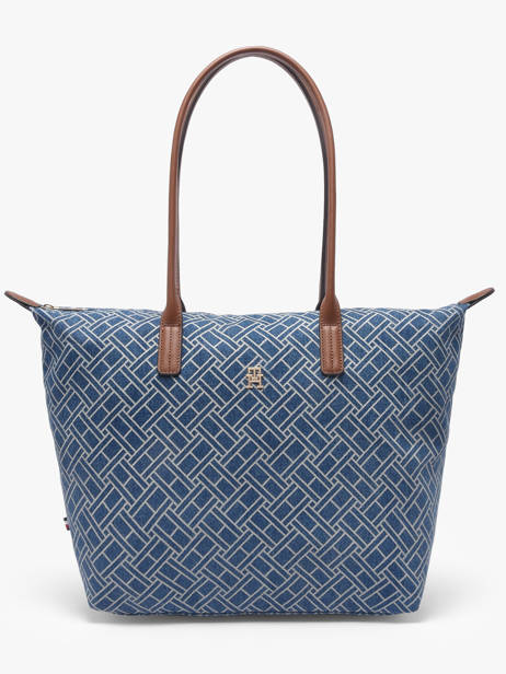 Sac Porté épaule Popette Coton Tommy hilfiger Bleu popette AW18613