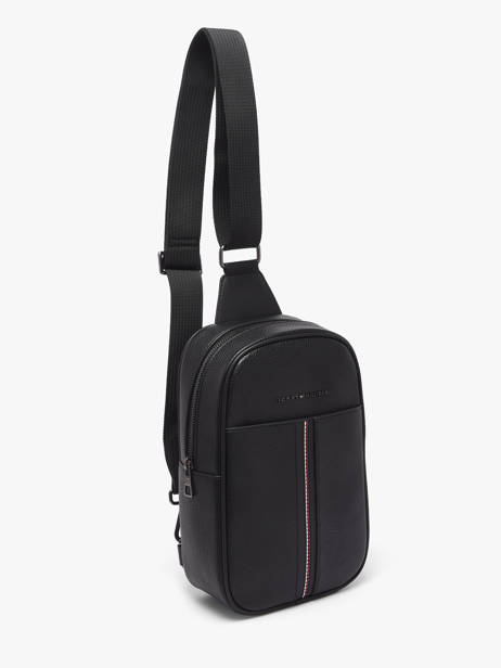 Sac Bandoulière Tommy hilfiger Noir th central AM14170 vue secondaire 1
