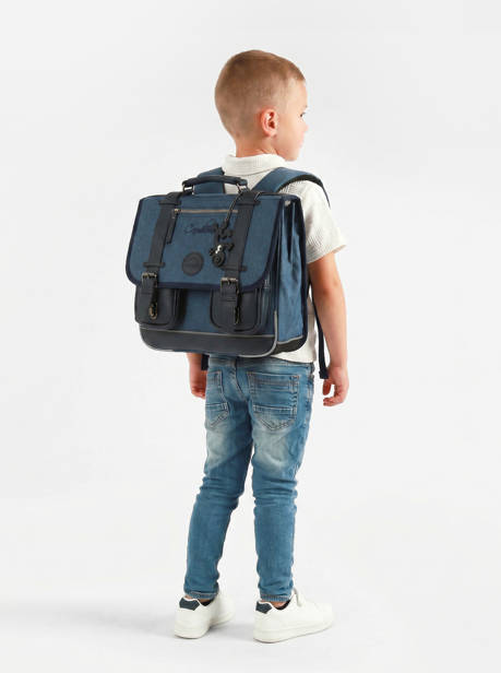 Cartable 2 Compartiments Vintage Color Cameleon Bleu vintage color CA146Q vue secondaire 1