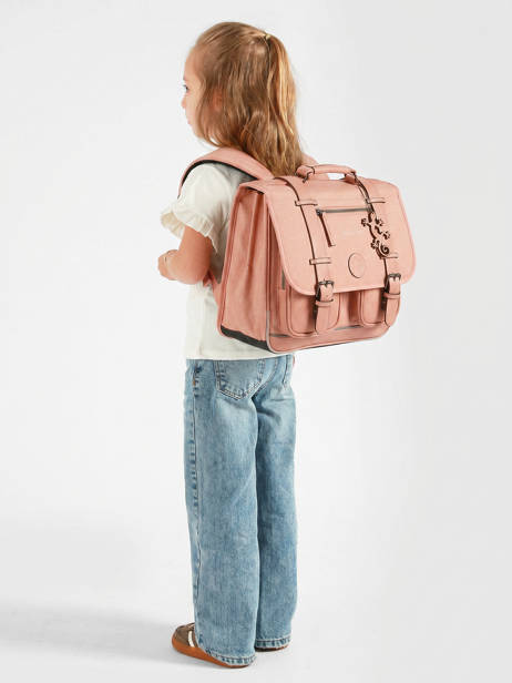 Cartable 2 Compartiments Vintage Color Cameleon Rose vintage color CA38 vue secondaire 1