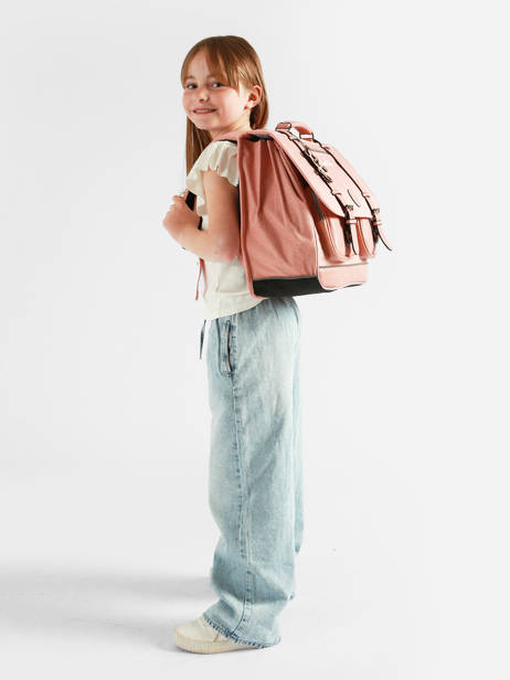 Satchel 3 Compartments Cameleon Pink vintage color VIC-CA41 other view 1