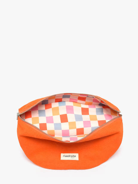 Le Sac Banane Custine Coton Recyclé Rivedroite Orange timeless CUSTITIM vue secondaire 3