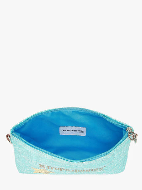 Sac Bandoulière Panama Papier Les tropeziennes Bleu panama TZ02 vue secondaire 3