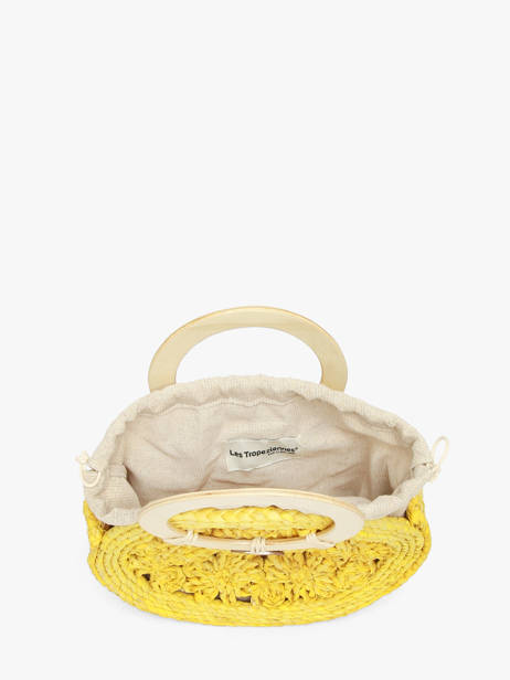 Sac Bandoulière Mediterranee Papier Les tropeziennes Jaune mediterranee TZ03 vue secondaire 2