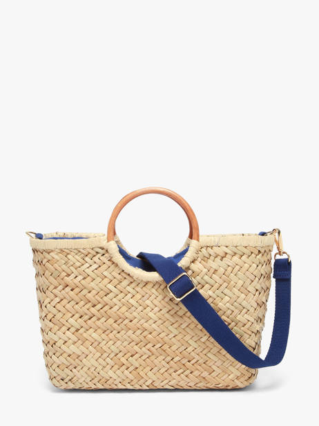 Sac Bandoulière Monaco Paille Les tropeziennes Beige monaco TZ01 vue secondaire 3